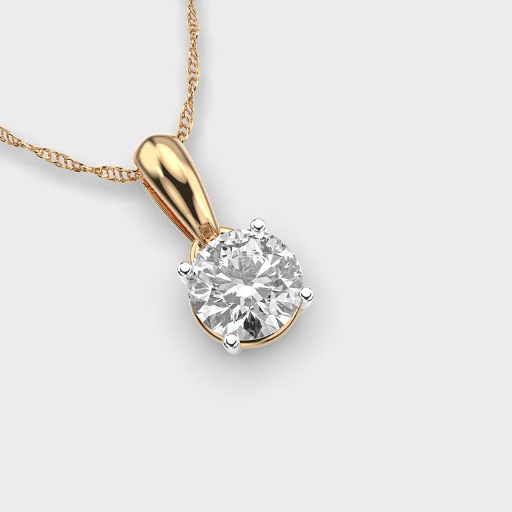 Diamond Solitaire Necklace
