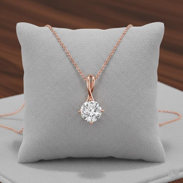 Diamond Solitaire Necklace